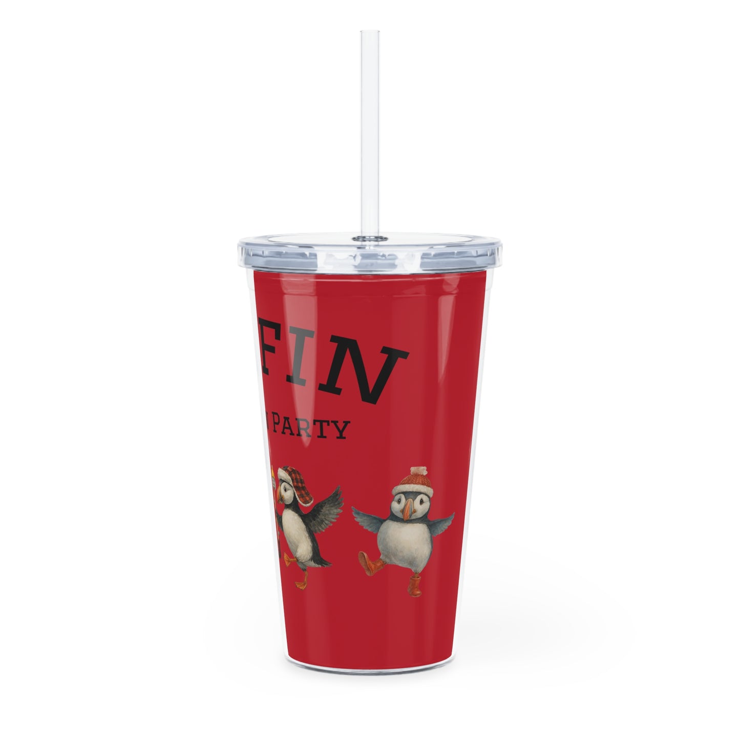 Puffin Kitchen Party Tumbler with Straw
