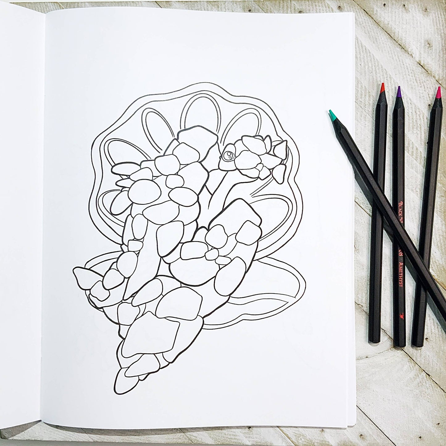Colour me Sea Glass! A sea glass inspired colouring book