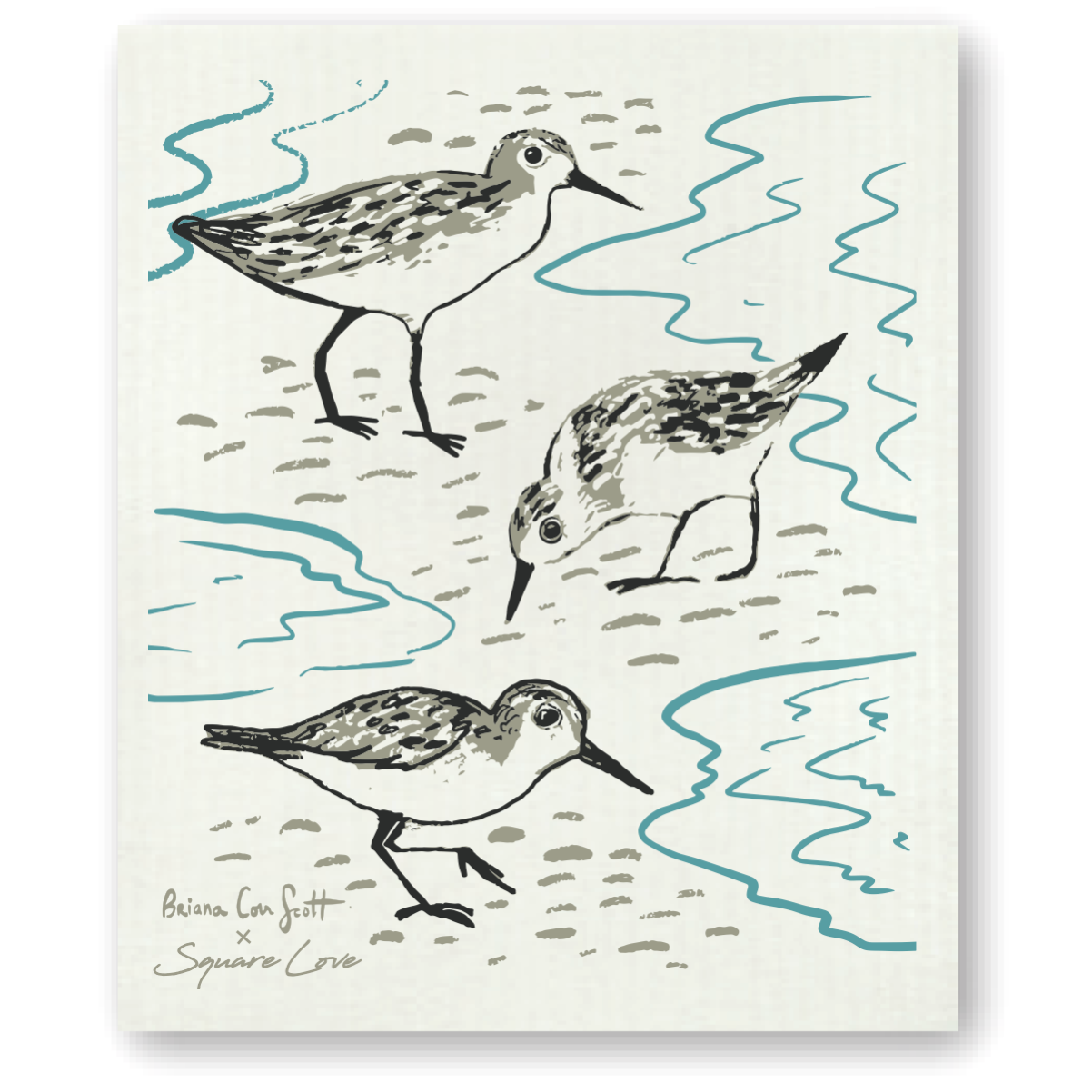 Sandpipers Swedish Biodegradable Dishcloth