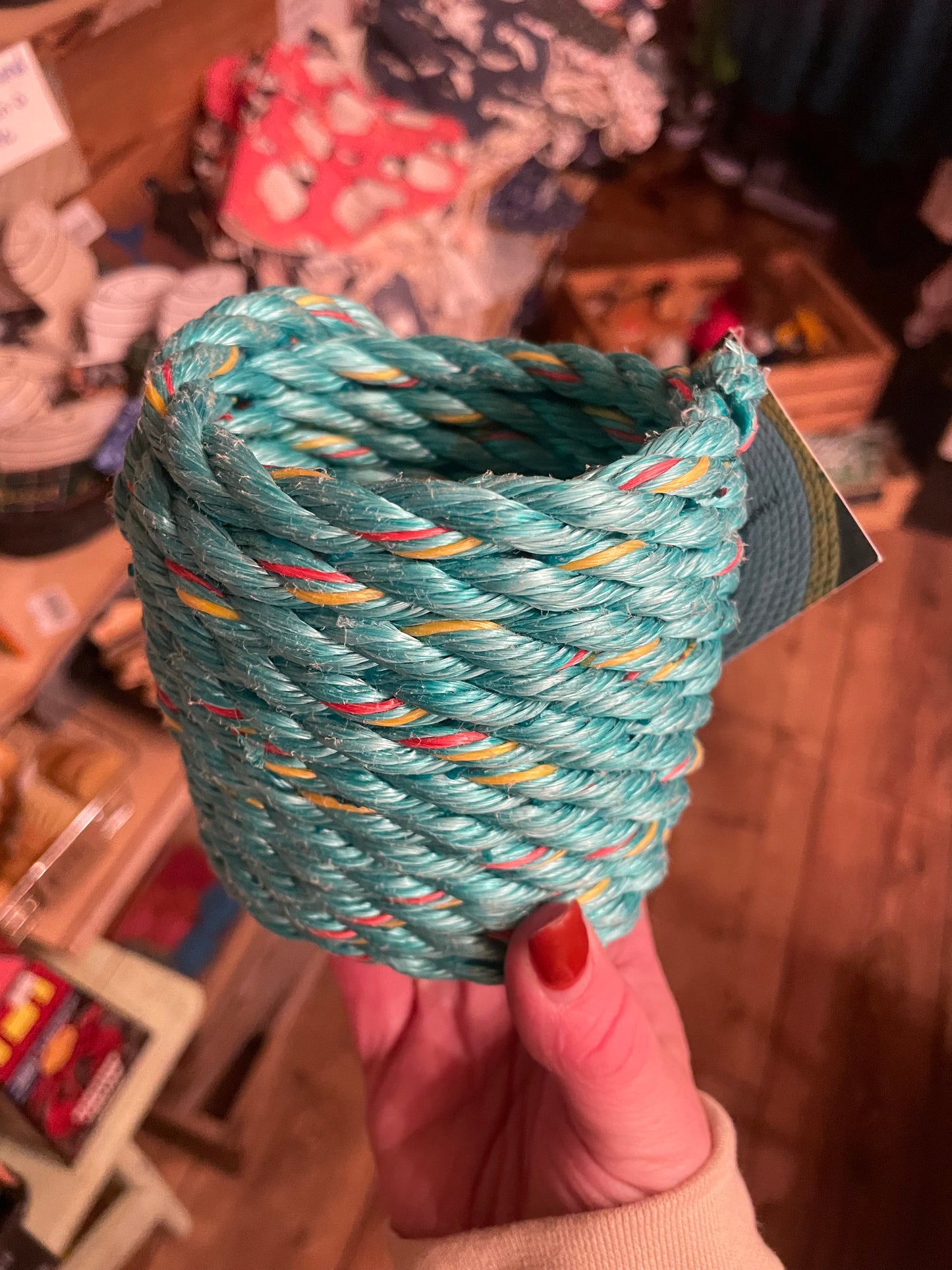 Recycled Fishing Rope Basket (Small)