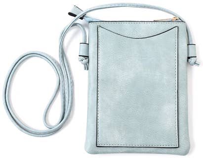 Blue - Laser Cut Crossbody Cellphone Bag - Ship's Wheel