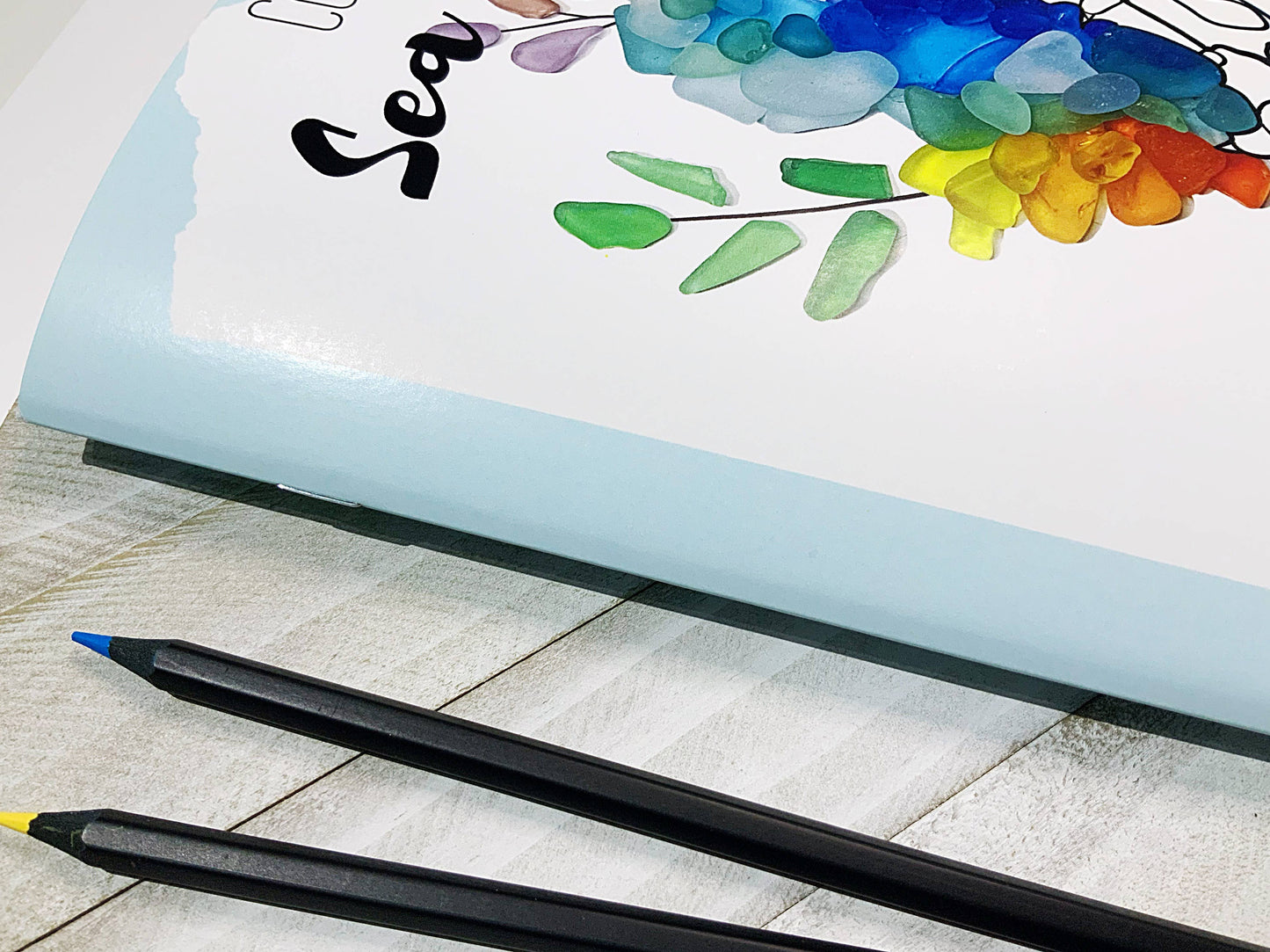 Colour me Sea Glass! A sea glass inspired colouring book