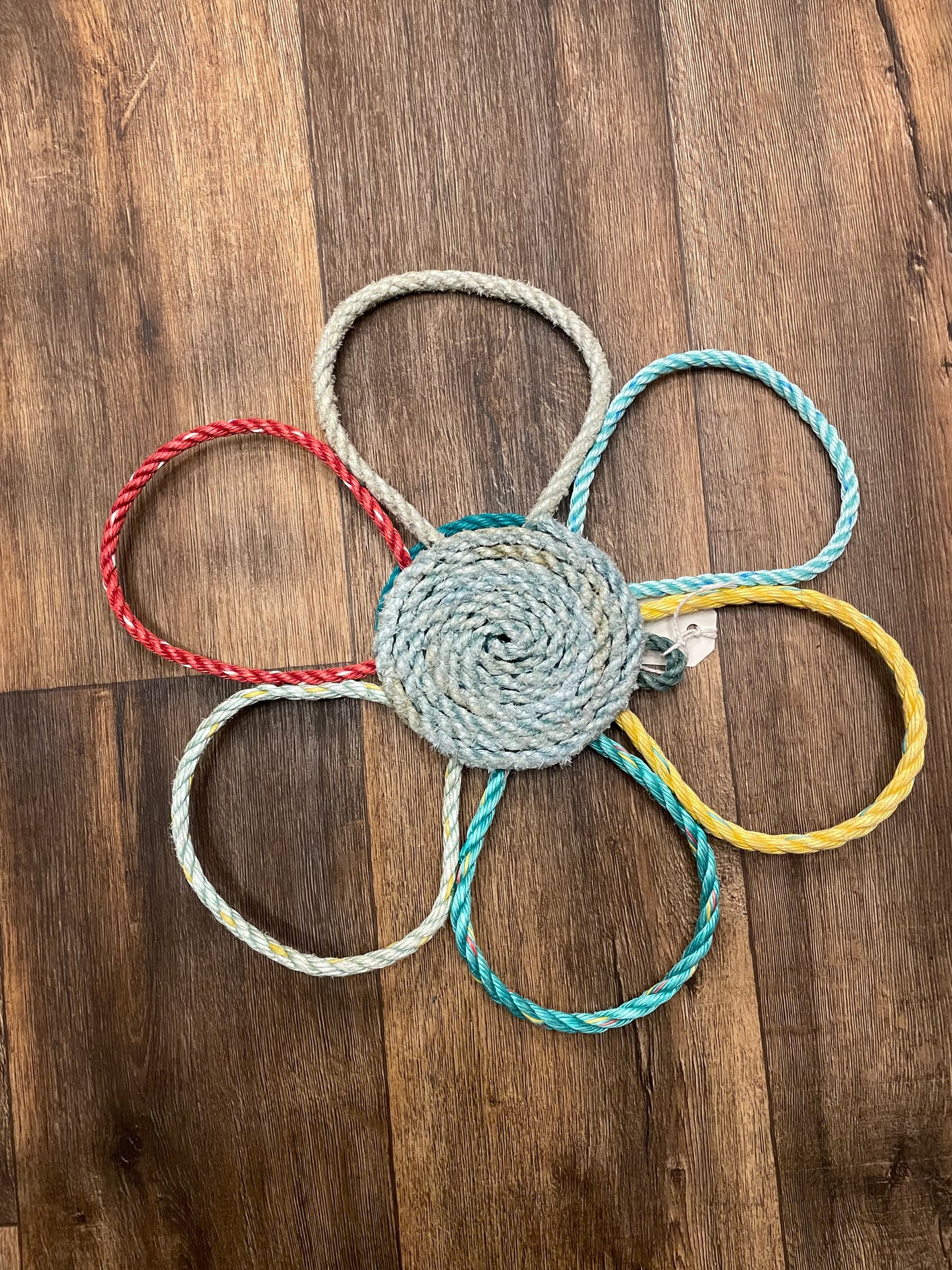Recycled Fishing Rope Flower Decor - Double Sided 1