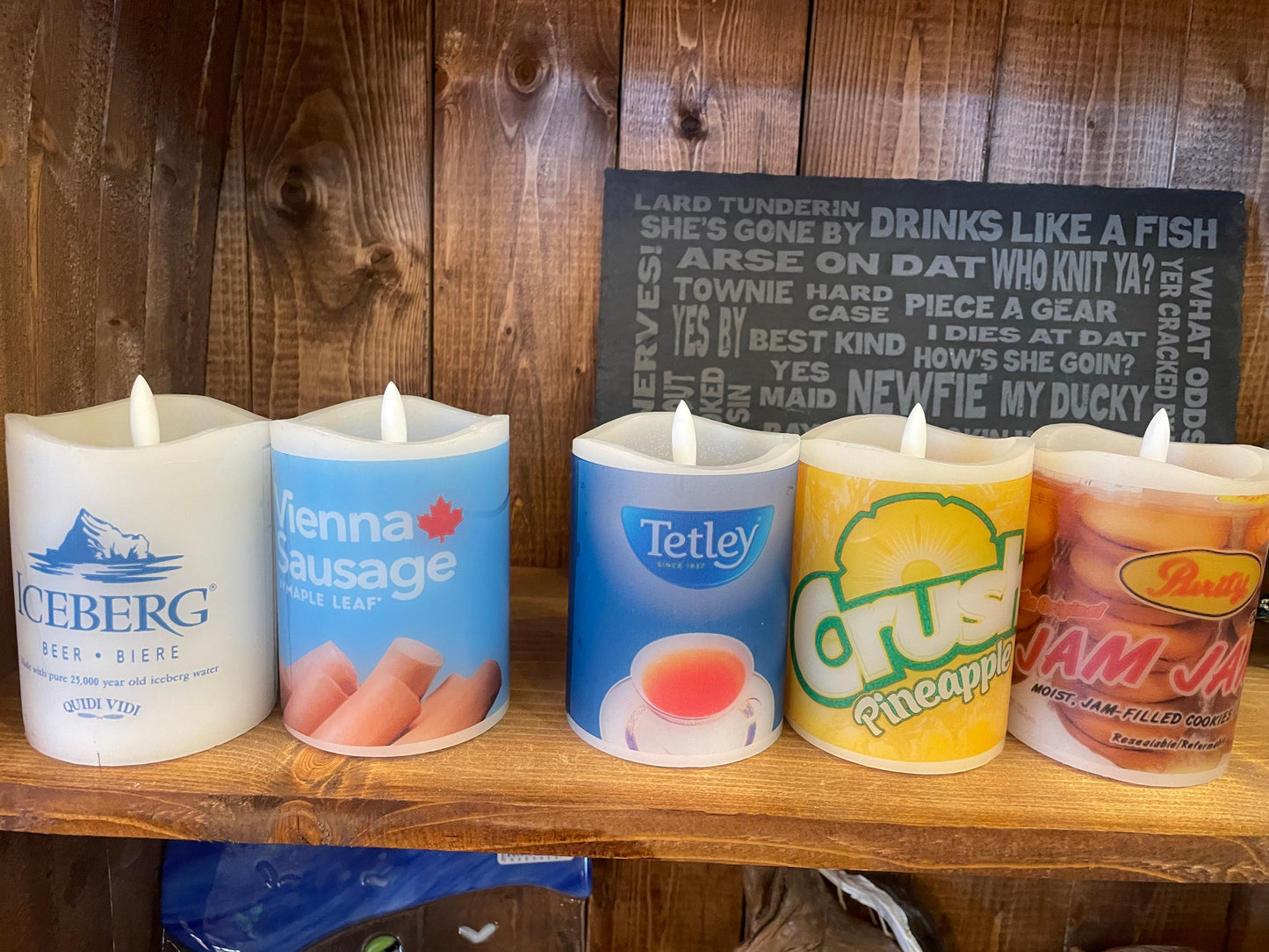 Newfoundland Theme Flameless LED Candle - Battery Operated