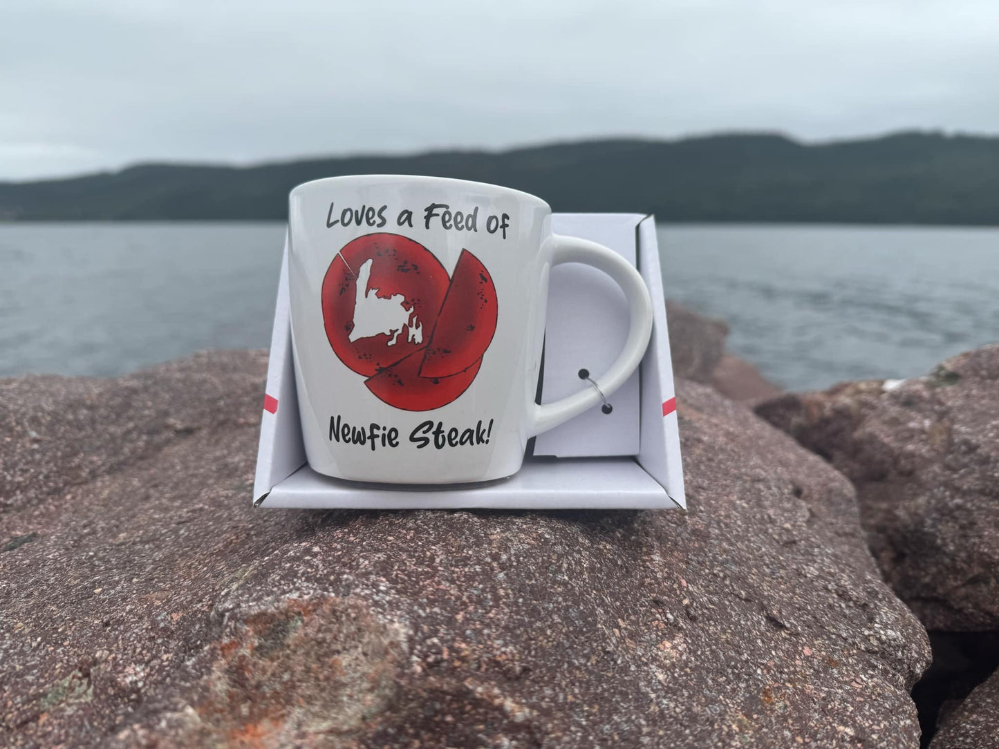 Loves a feed of Newfie Steak Mug