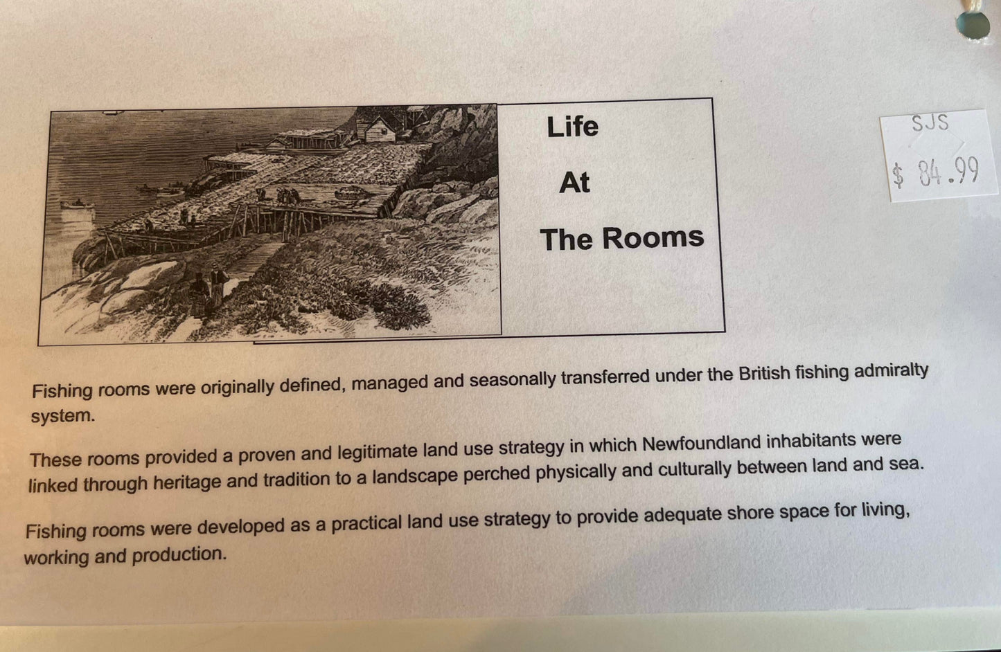 “Life at the Rooms”Newfoundland Driftwood Art
