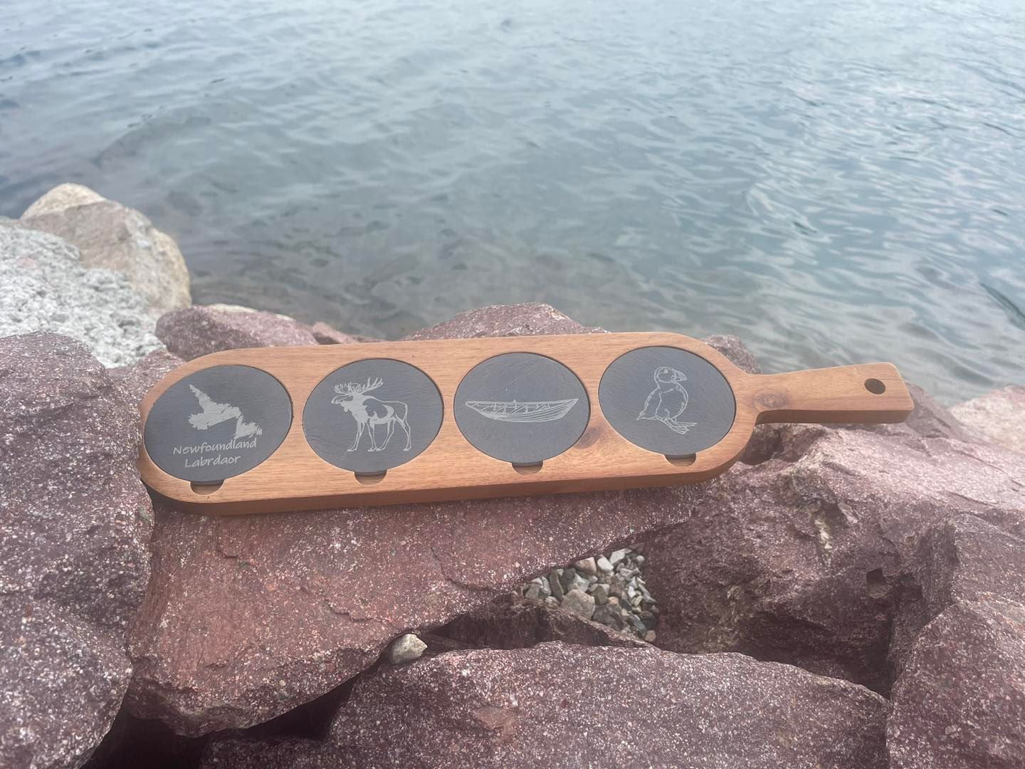Newfoundland Beer Flight - Engraved Slate Coasters