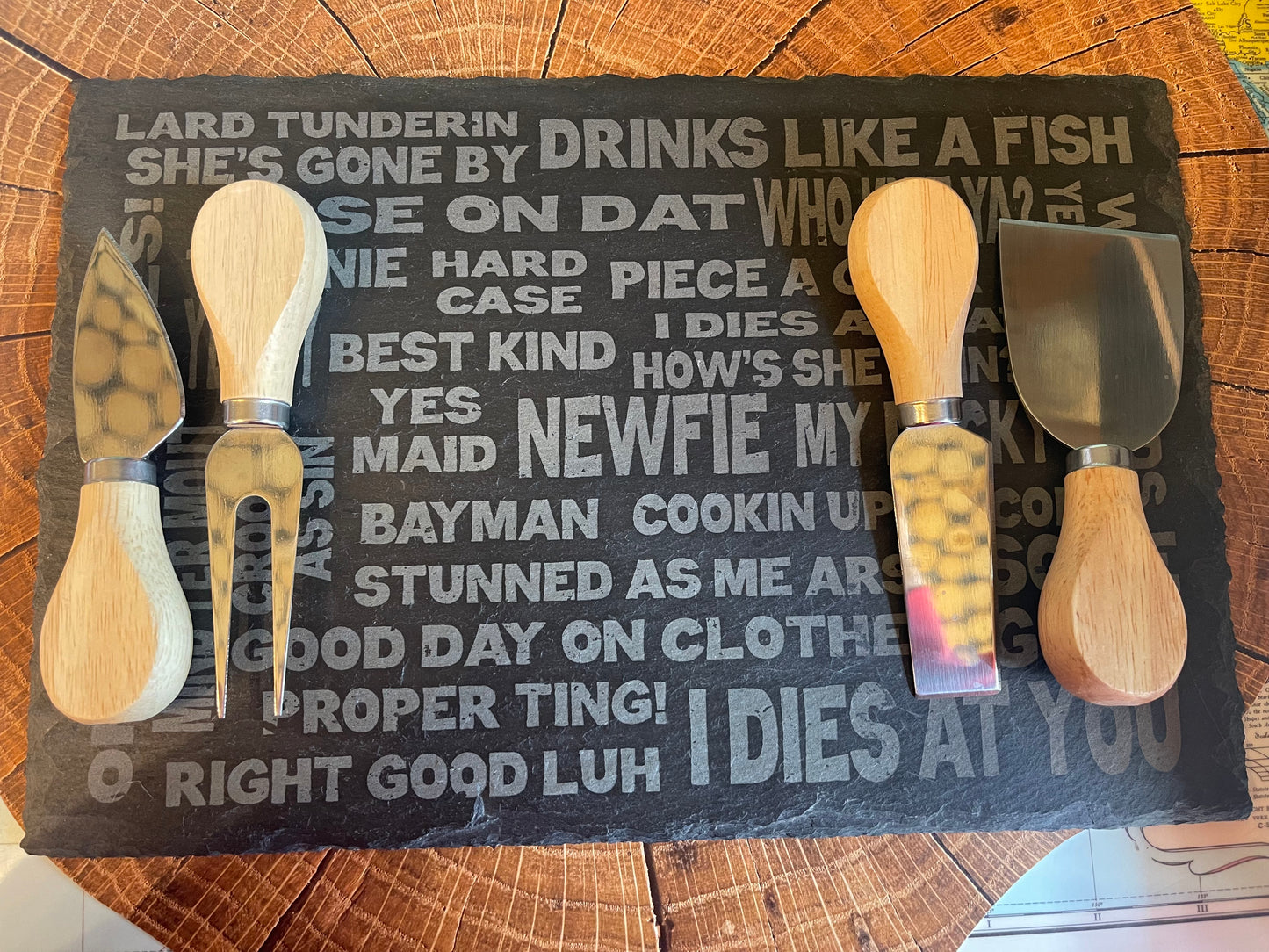 Slate cheese board