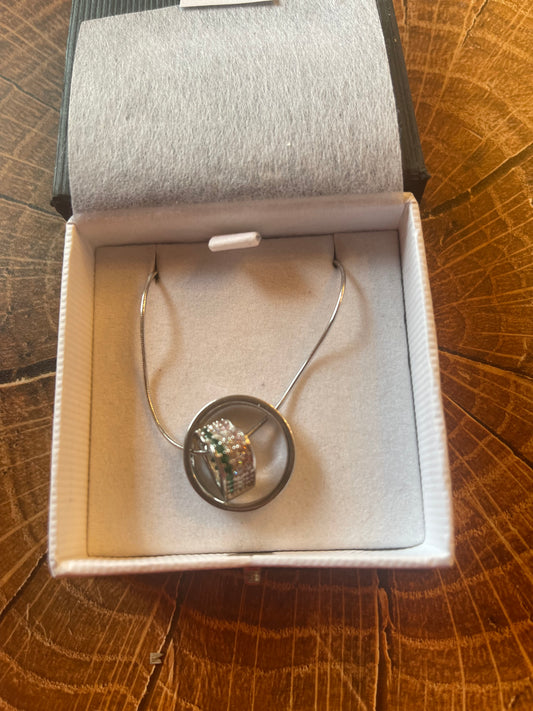 Sterling Silver Republic of Newfoundland Heart Necklace