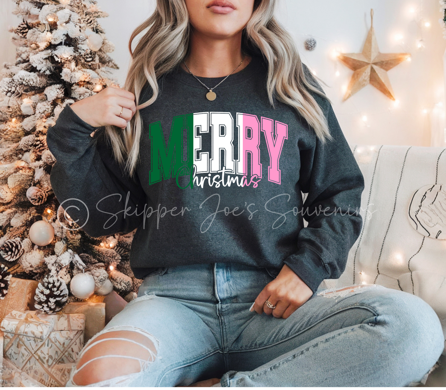 Holiday Collection! Merry Christmas Republic Newfoundland Flag Sweatshirt