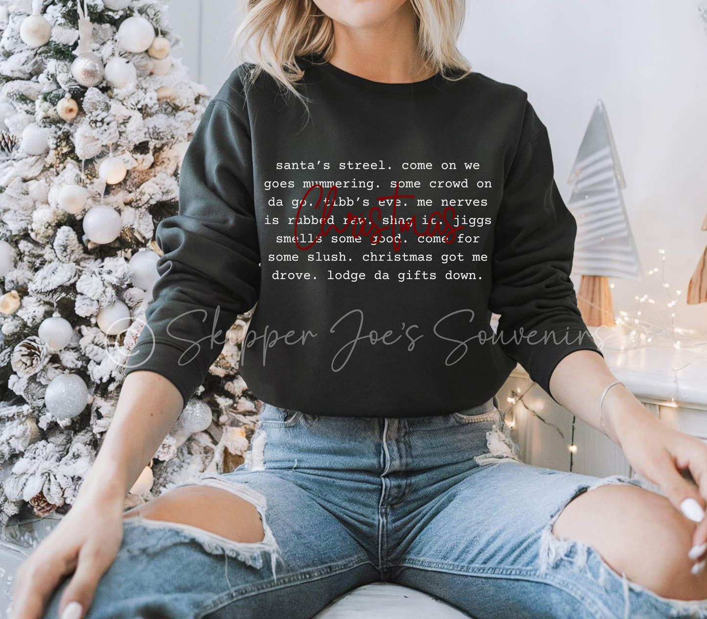 NEW Holiday Collection! Christmas Newfoundland Phrase Sweatshirt