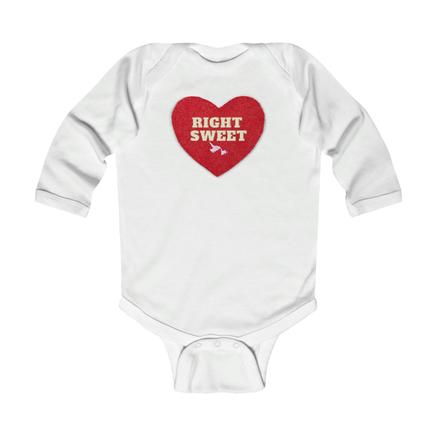 Right Sweet Infant Long Sleeve Onesie NB-18m