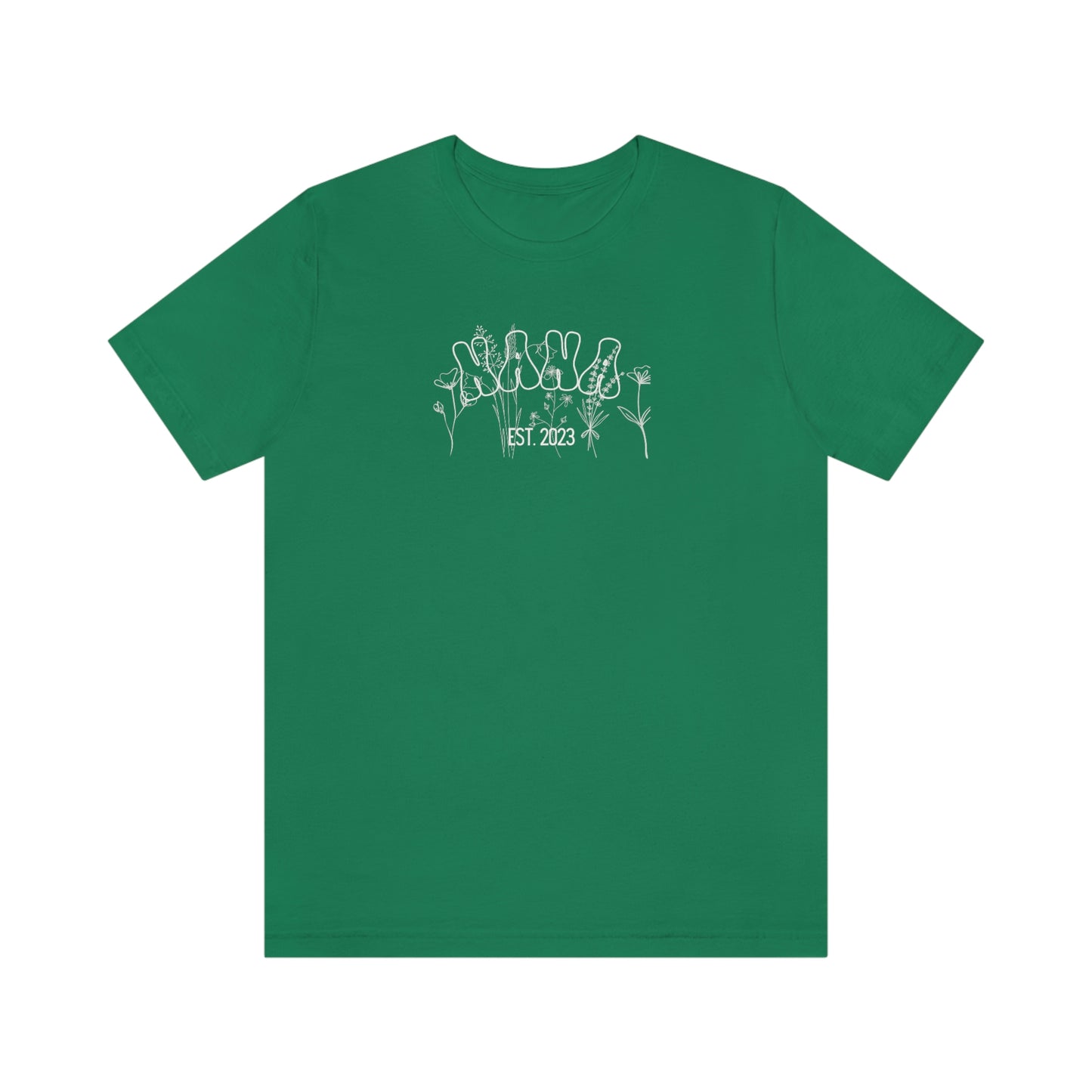 Nana Est (Year) Wildflowers Tshirt Size S-3XL
