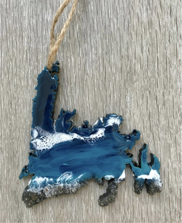 Newfoundland or Labrador Handmade Resin Window Hanging/Ornament