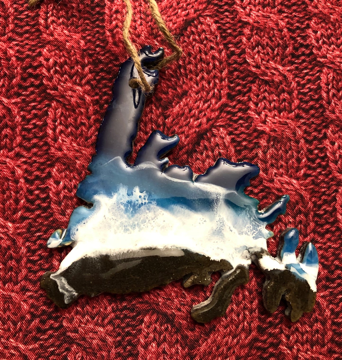 Newfoundland or Labrador Handmade Resin Window Hanging/Ornament