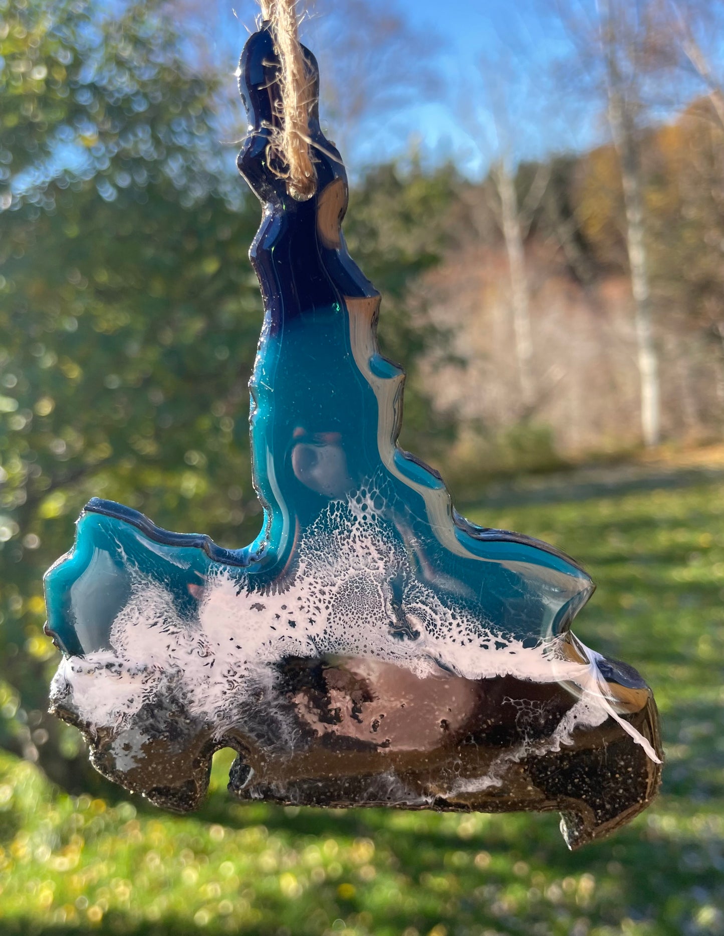 Newfoundland or Labrador Handmade Resin Window Hanging/Ornament