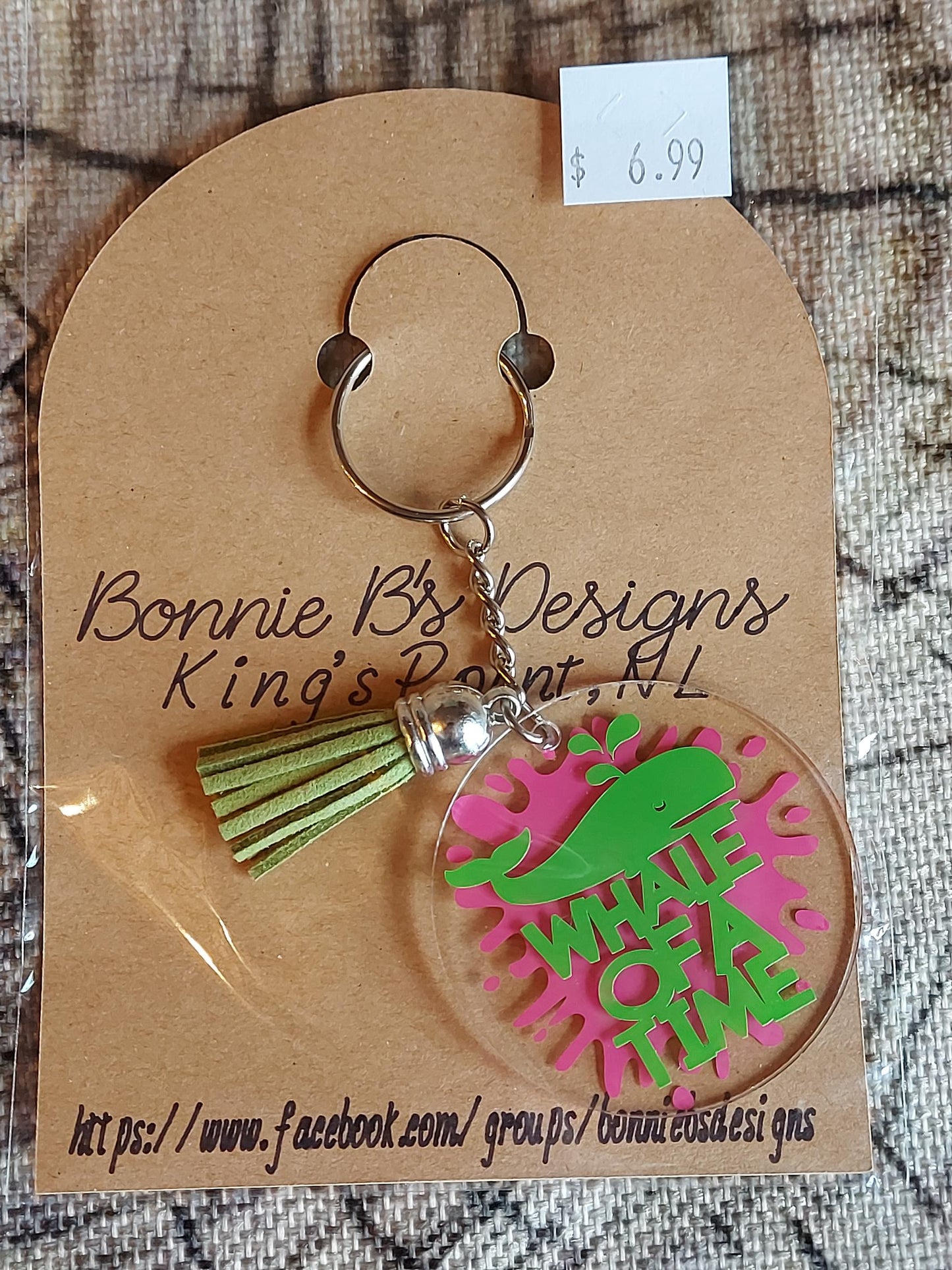 Whale of a Time Newfoundland Keychain