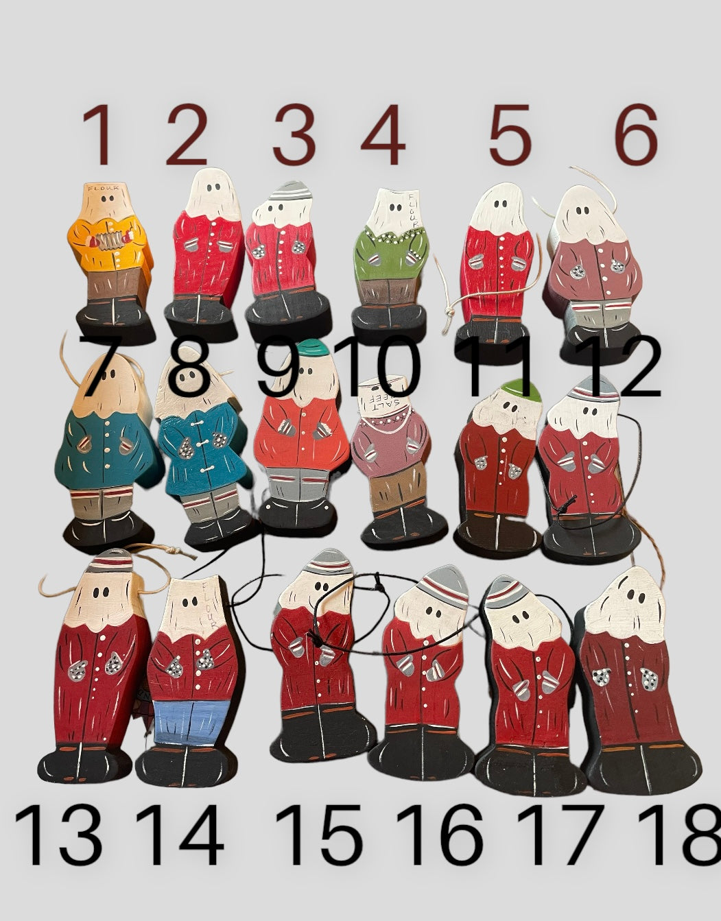 Mummer Ornaments Handmade