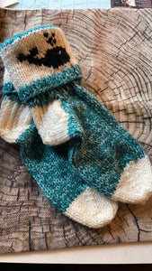 Whale Knitted  Ladies Slipper Socks