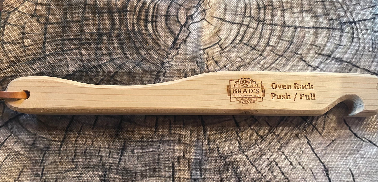 Cedar Oven Rack Push/Pull