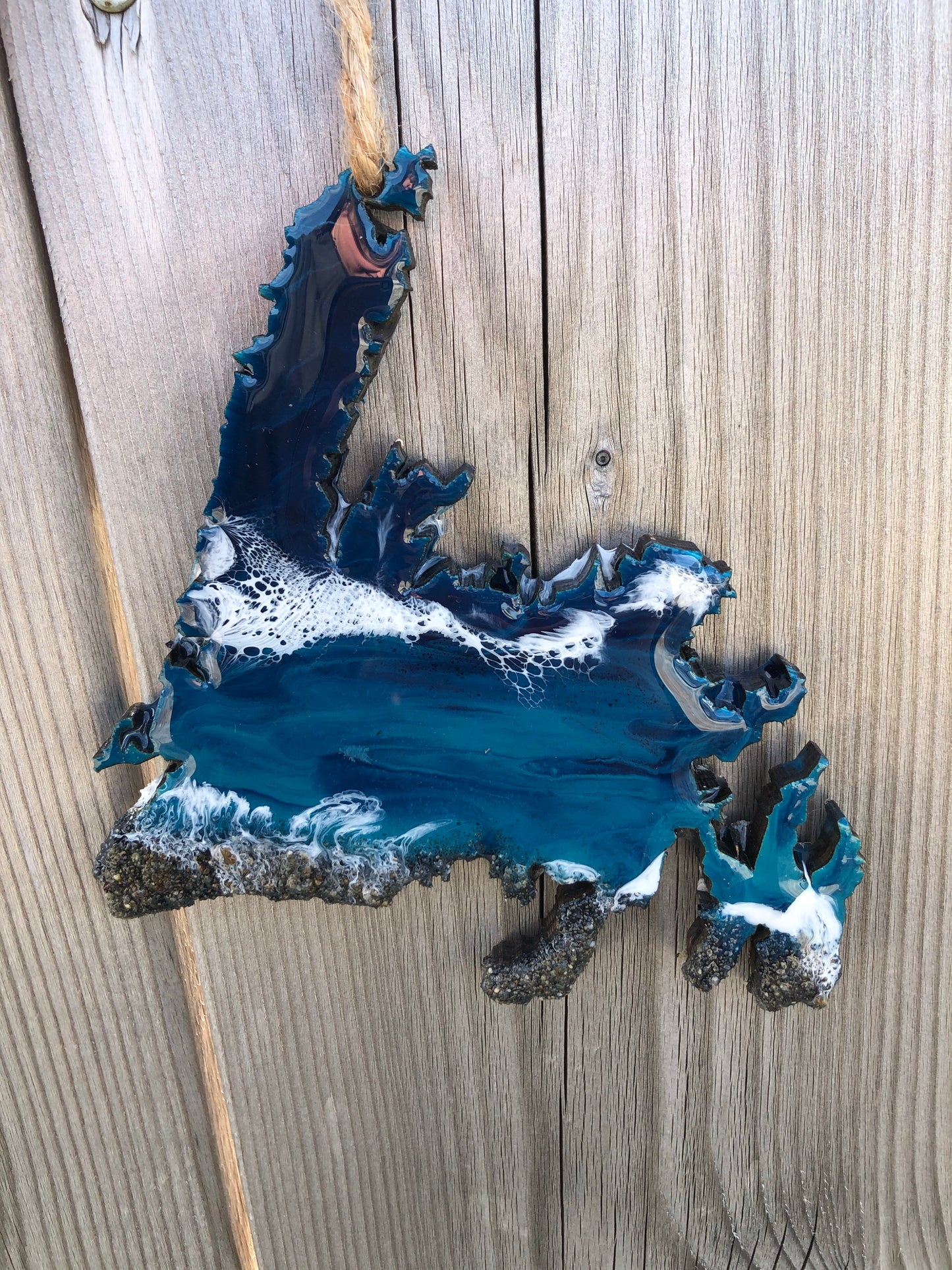 Newfoundland or Labrador Handmade Resin Window Hanging/Ornament