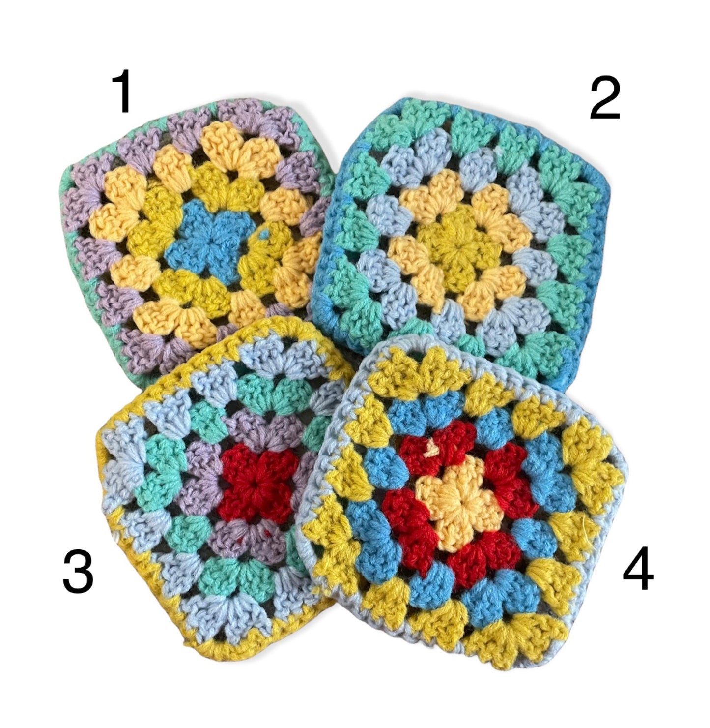 Afghan Coasters - 4 Styles