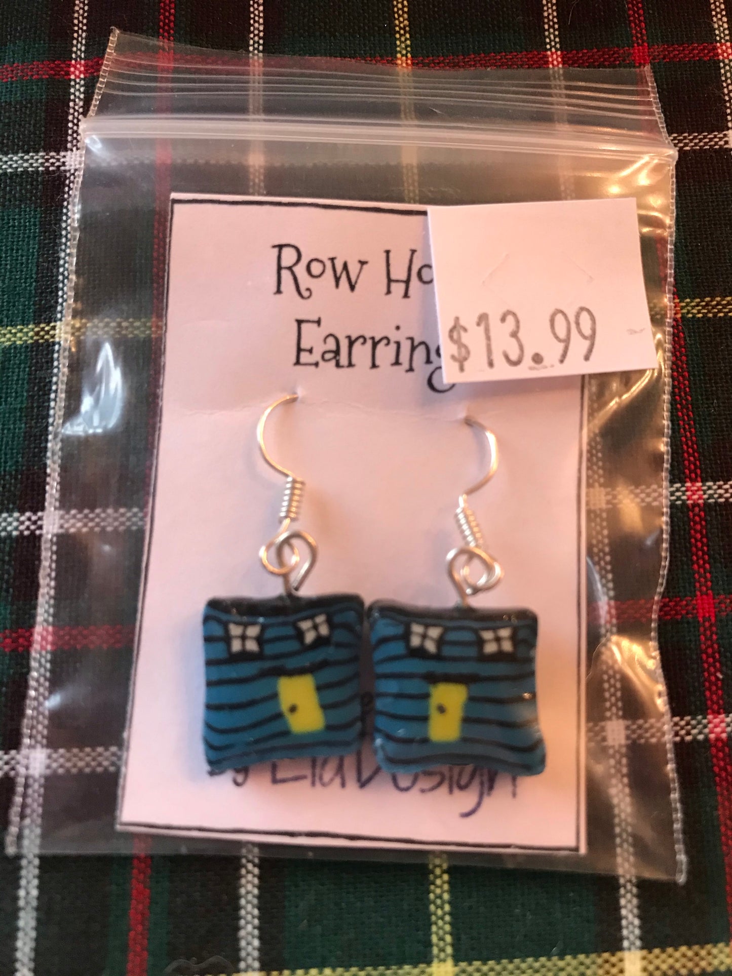Handmade Resin Rowhouse Earrings