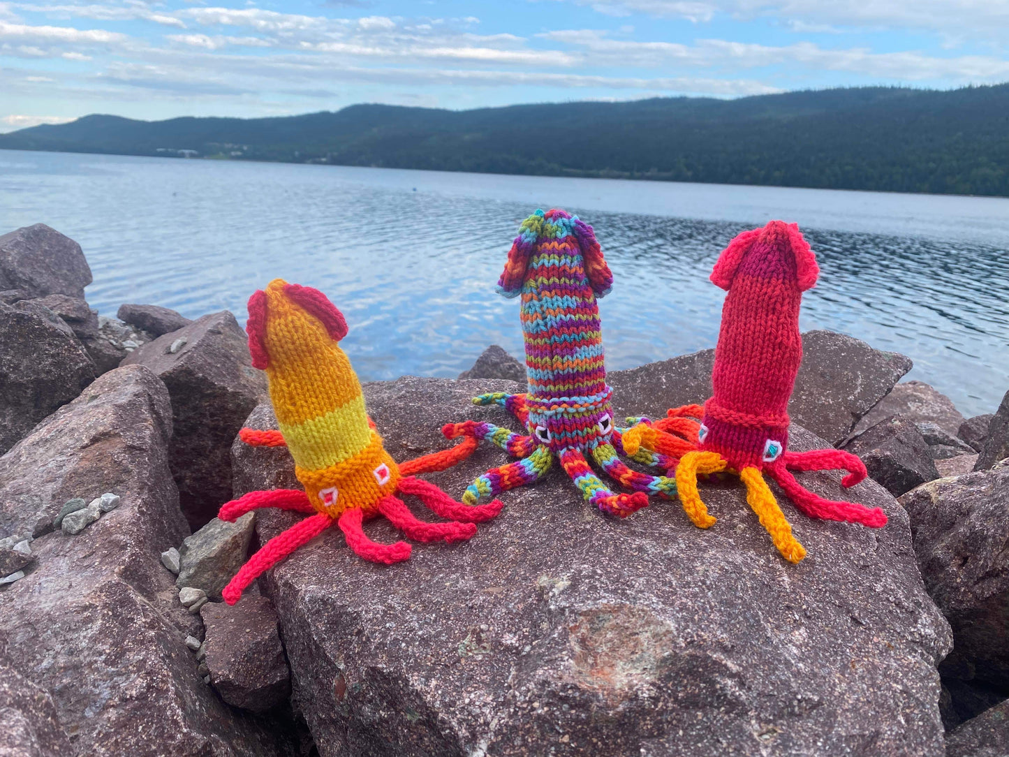 Knitted Squid Toy