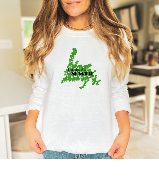 UNISEX Newfoundland Kiss Me I'm Newfie St. Patrick's Day Sweatshirt S-3XL