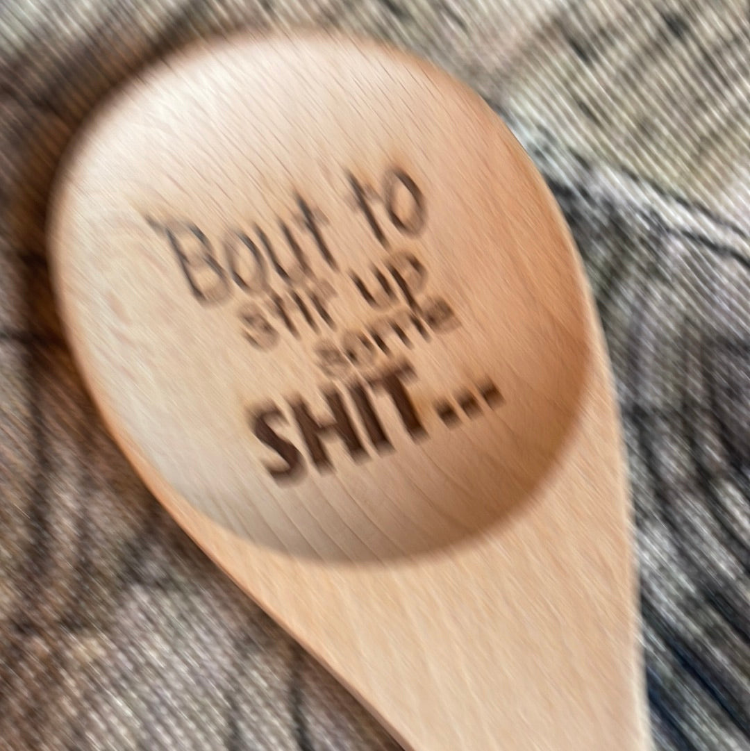 Laser engraved spoon