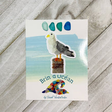Load image into Gallery viewer, Waterproof Sticker, Sea Glass Seagull, Vinyl Sticker