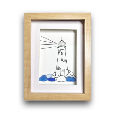 Lighthouse, Sea Glass ART