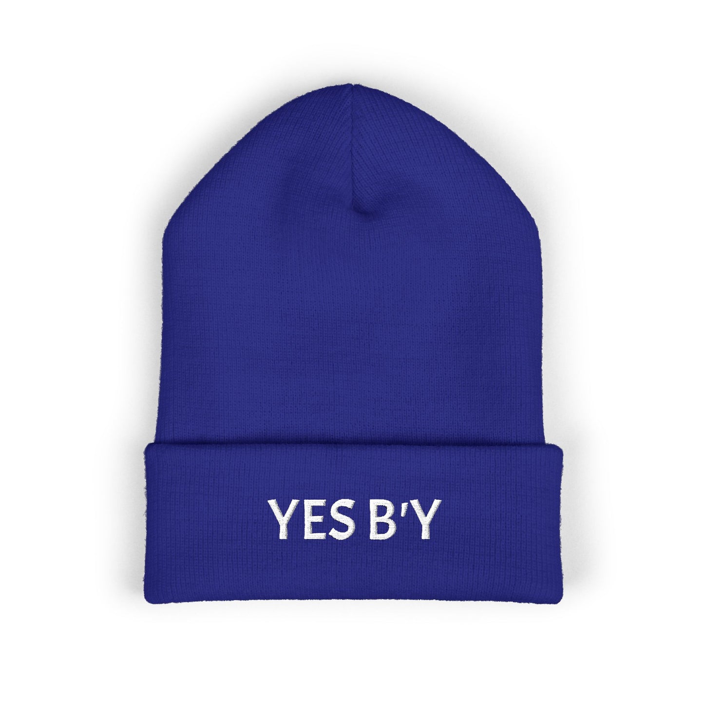 Embroidered Adult YES B'Y Cuffed Beanie Toque 11 Colors