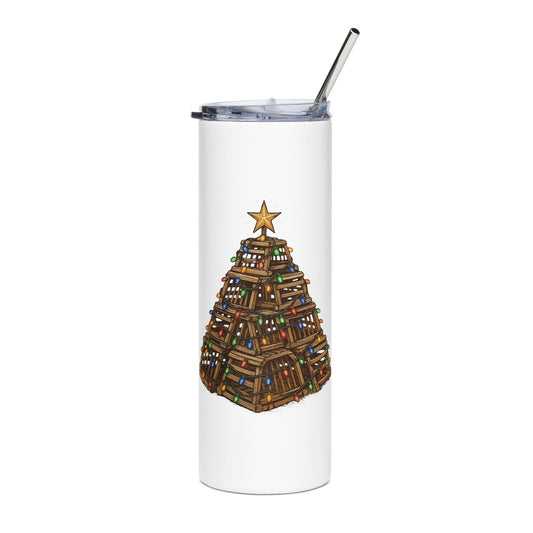 Lobster Pot Christmas Tree Stainless  Steel Tumbler, 20oz