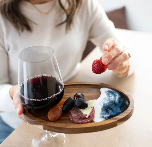 Wine Snack Appetizer Tray - Newfoundland Ocean Resin