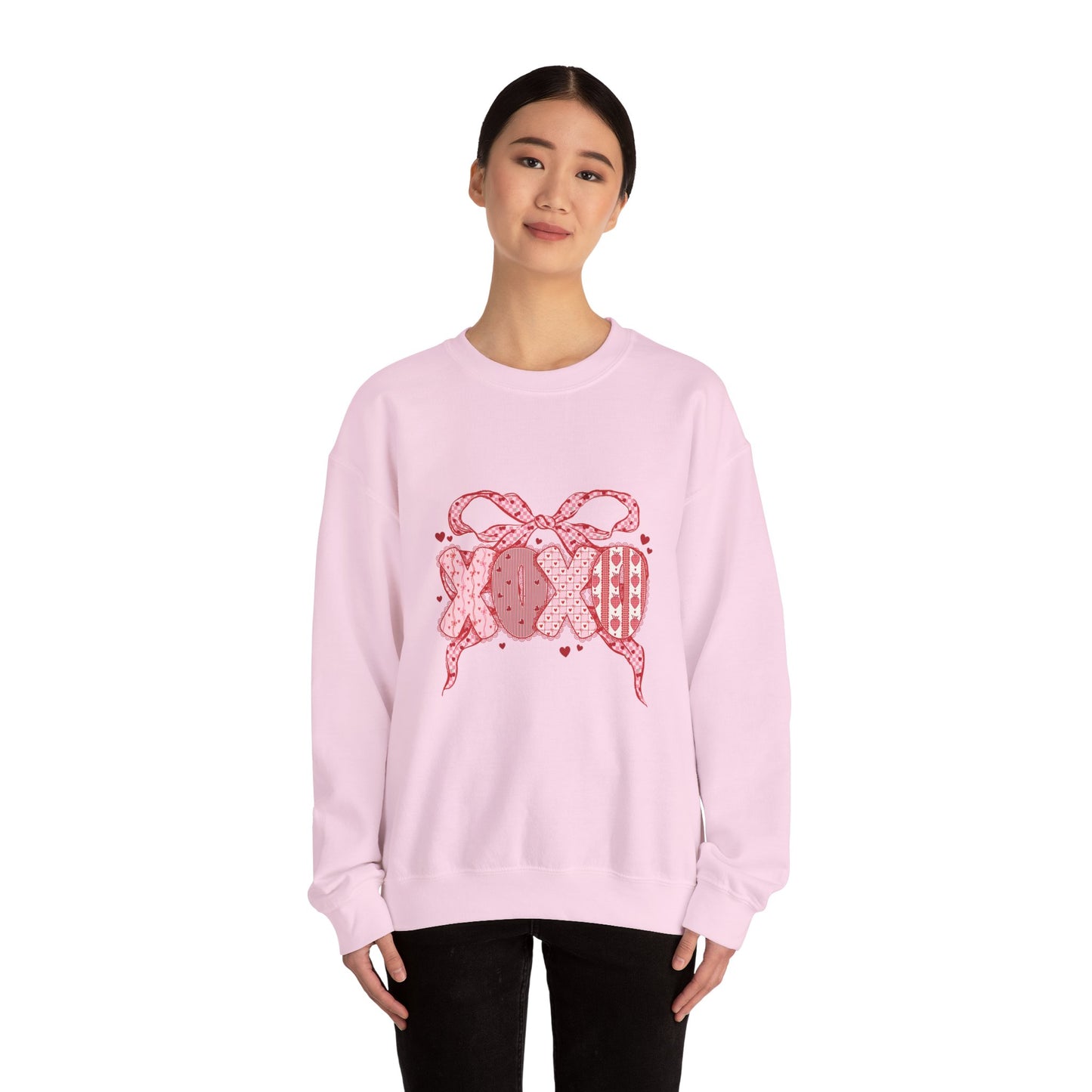 XOXO Bow Valentine Crewneck Sweatshirt