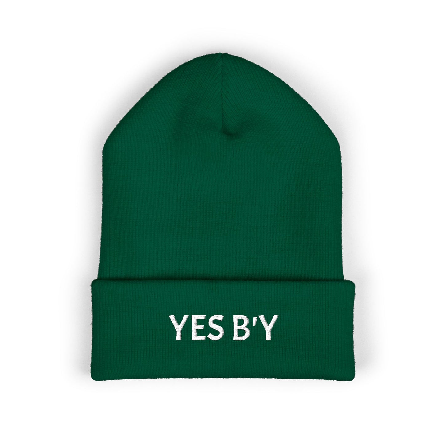 Embroidered Adult YES B'Y Cuffed Beanie Toque 11 Colors