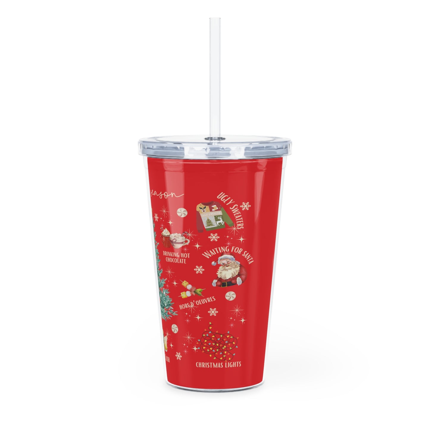 Tis the Season Tumbler with Straw