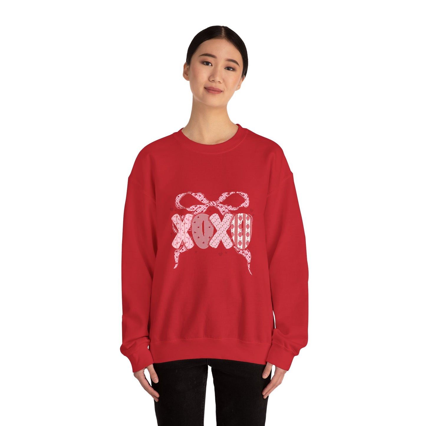 XOXO Bow Valentine Crewneck Sweatshirt