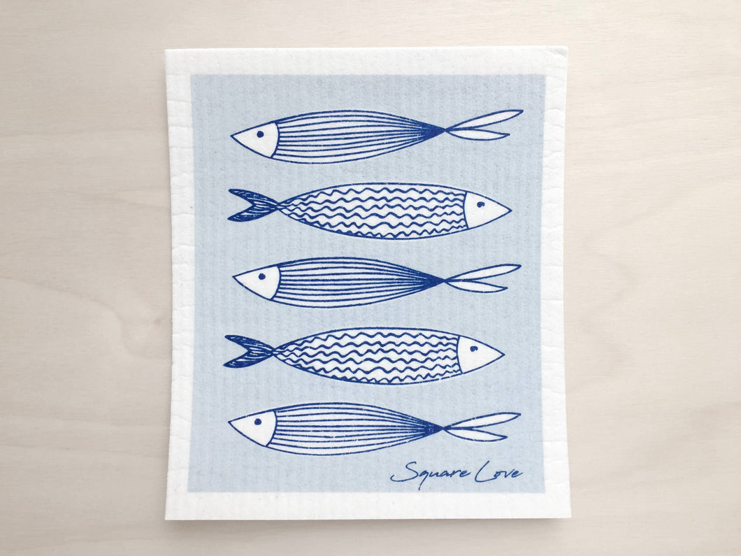 Fish Swedish Dishcloth BIODEGRADABLE & COMPOSTABLE