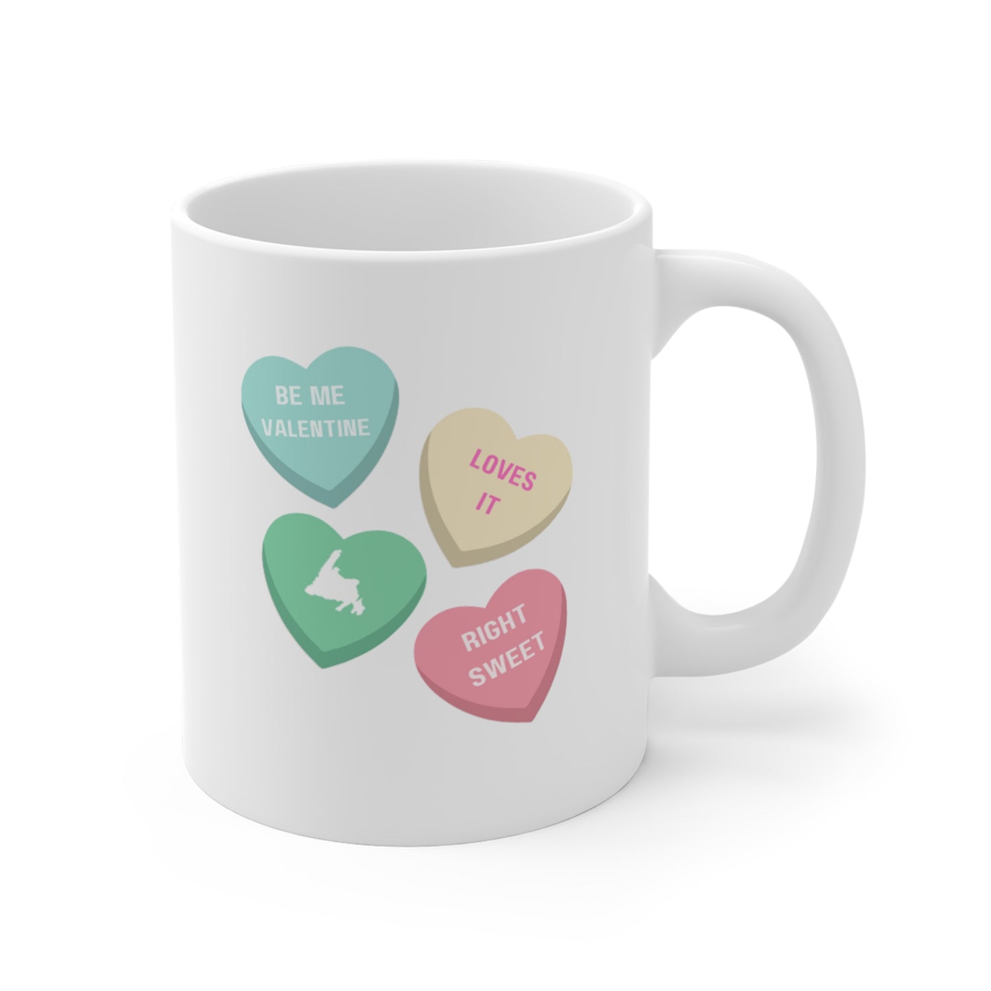 Heart Candy Ceramic Mug 11 oz