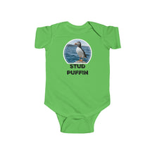 Load image into Gallery viewer, Stud Puffin Baby Bodysuit Onesie NB-18m 7 Colors P02