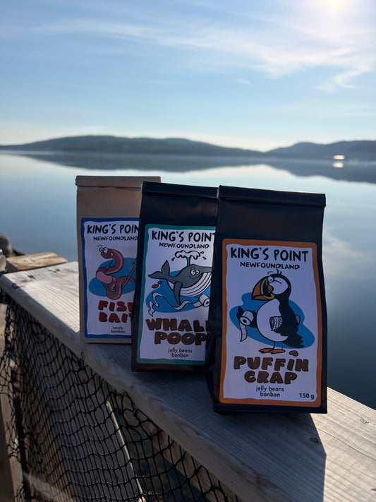 Novelty Newfoundland Candy - Fish Bait, Whale Poop & Puffin Crap