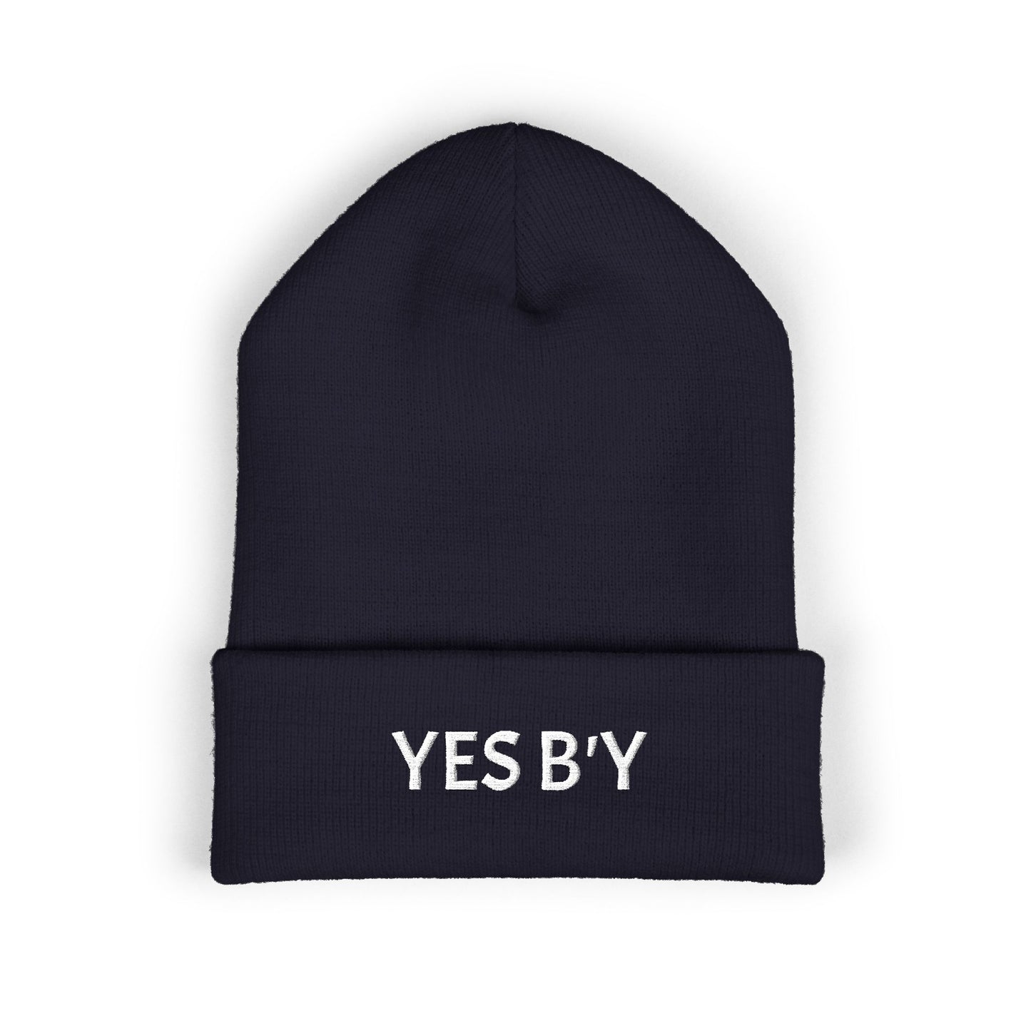 Embroidered Adult YES B'Y Cuffed Beanie Toque 11 Colors