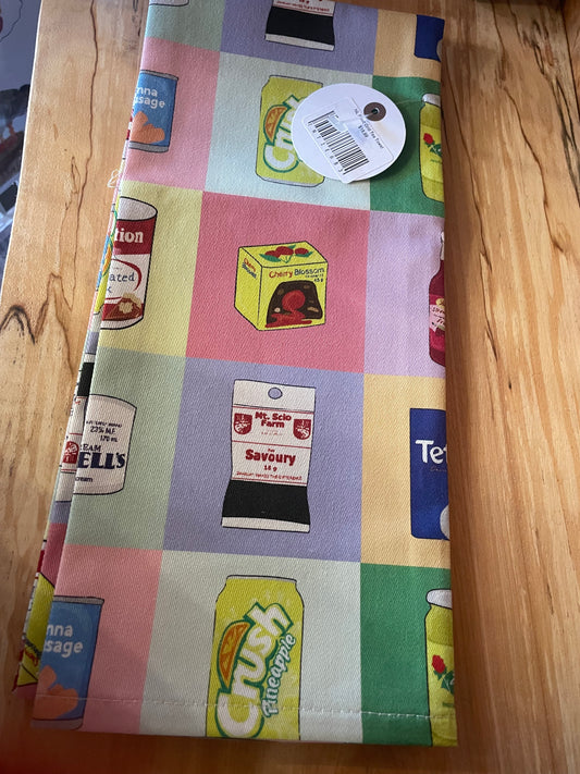 Newfoundland Food Grid Tea Towel