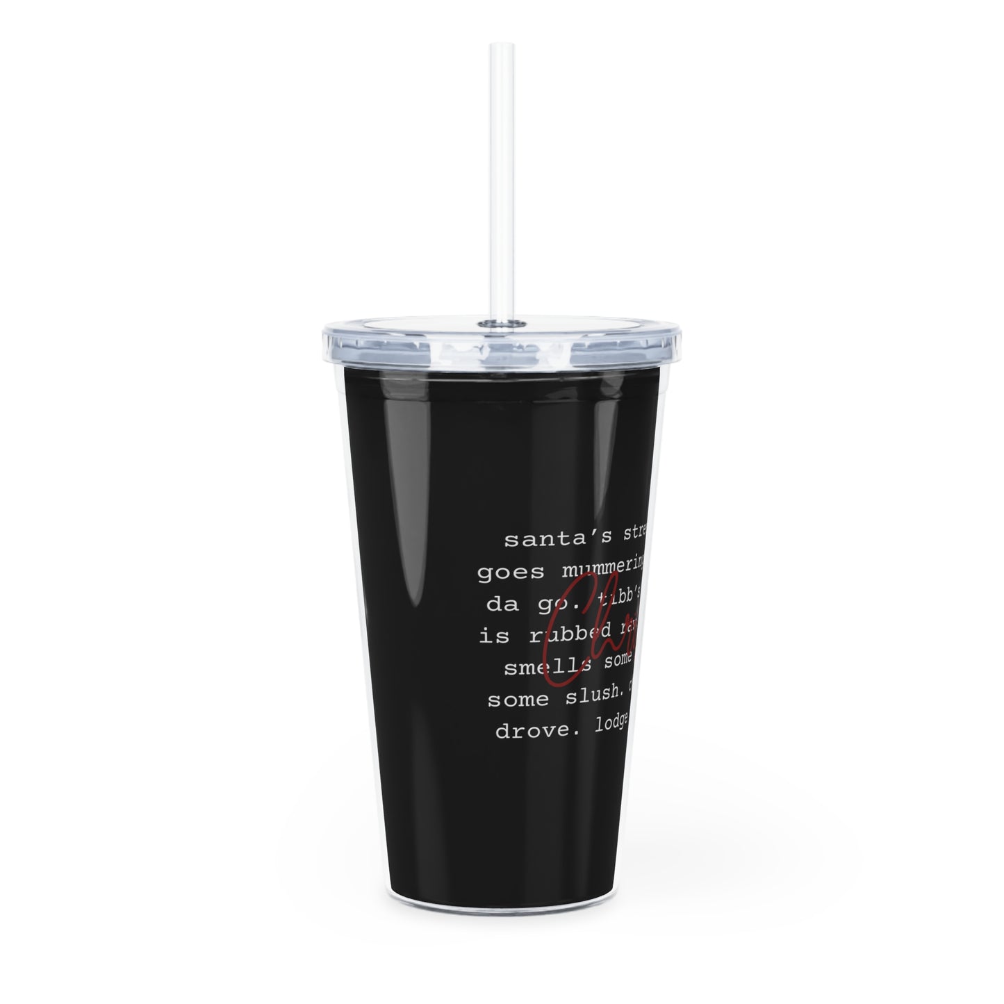 Newfoundland Christmas Phrases Tumbler with Straw