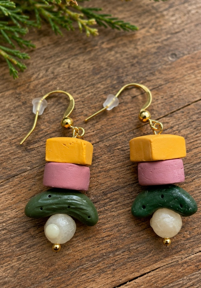 Newfoundland Hors d’oeuvre Dangle Earrings