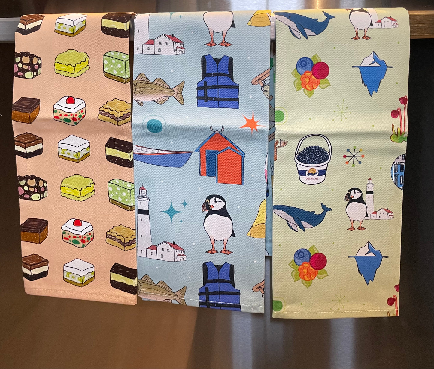 Newfoundland Theme Tea Towel