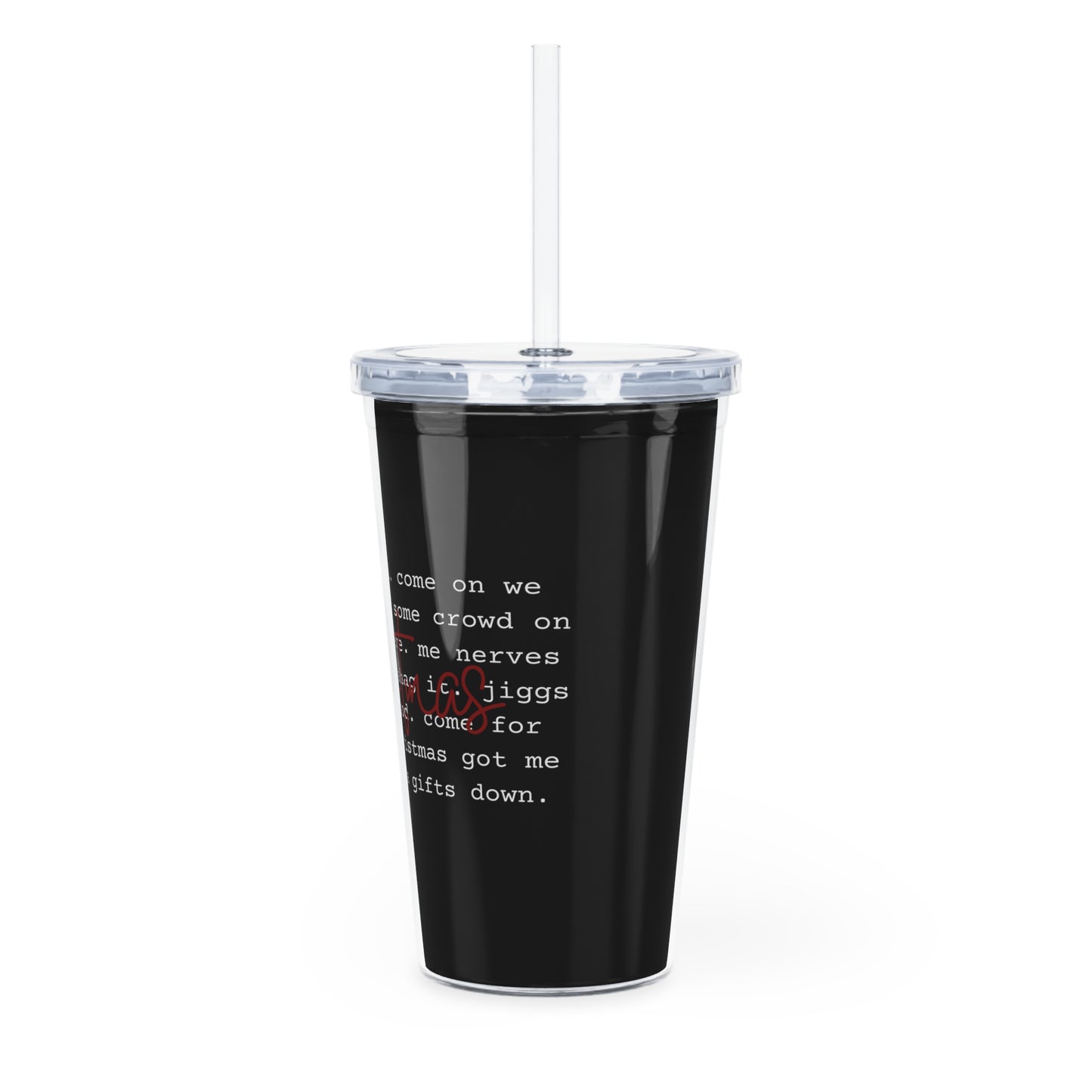 Newfoundland Christmas Phrases Tumbler with Straw