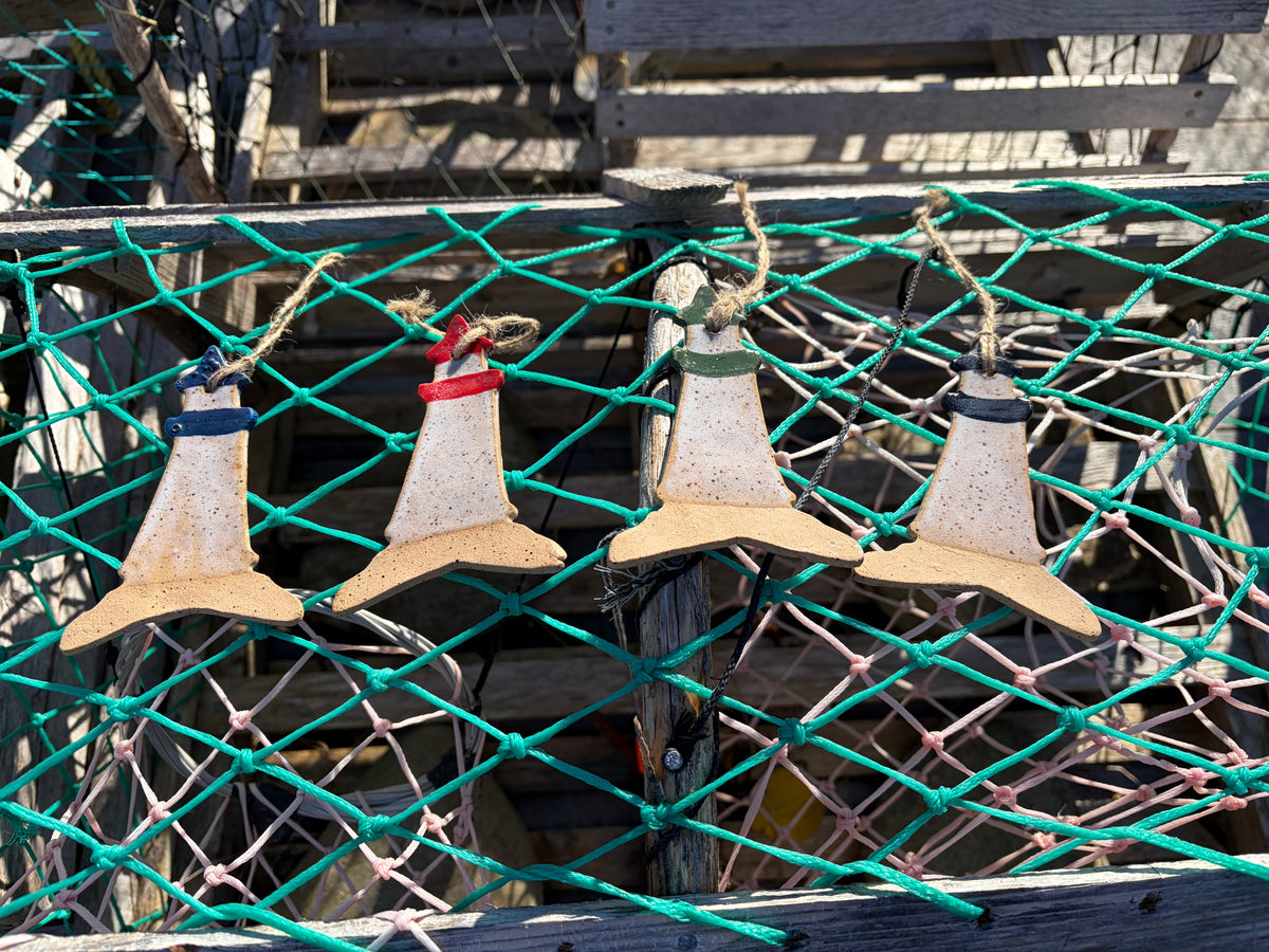 Handcrafted Ceramic Lighthouse Ornament